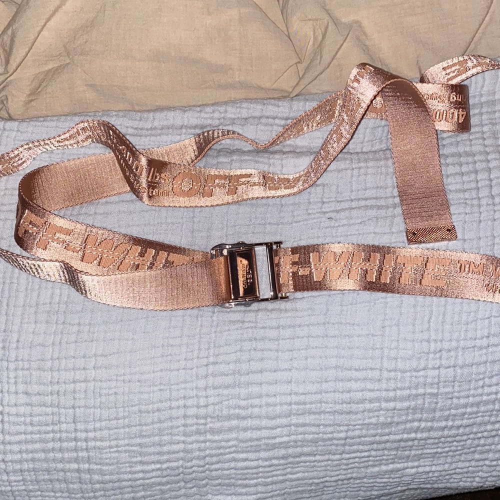 Off-White Industrial Logo Jacquard Belt View 3